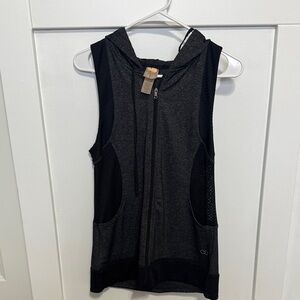 CALIA by Carrie Underwood Charcoal Sleeveless Hoodie